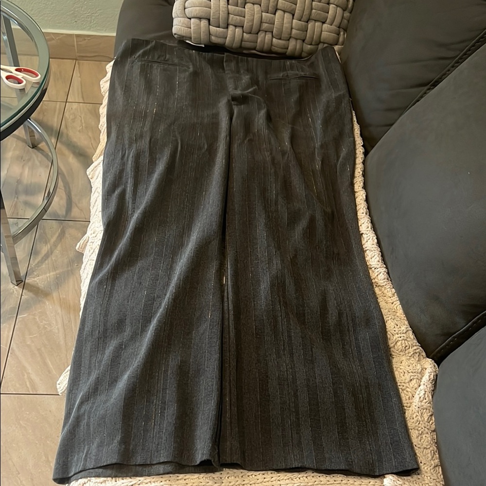 Black Pinstripe Pants